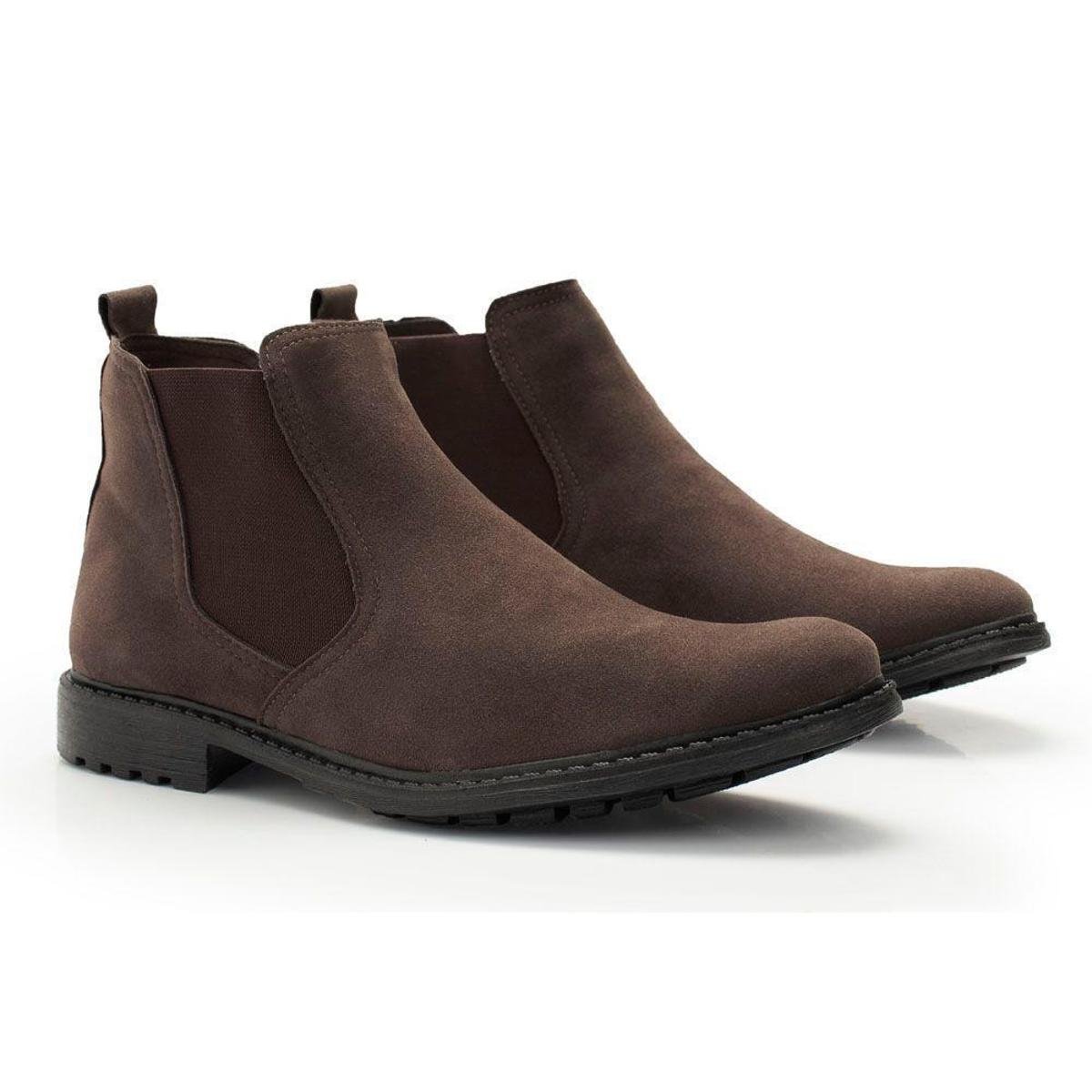 Botina Bota Masculina Boots Coturno Rustico Mostaria Zattini