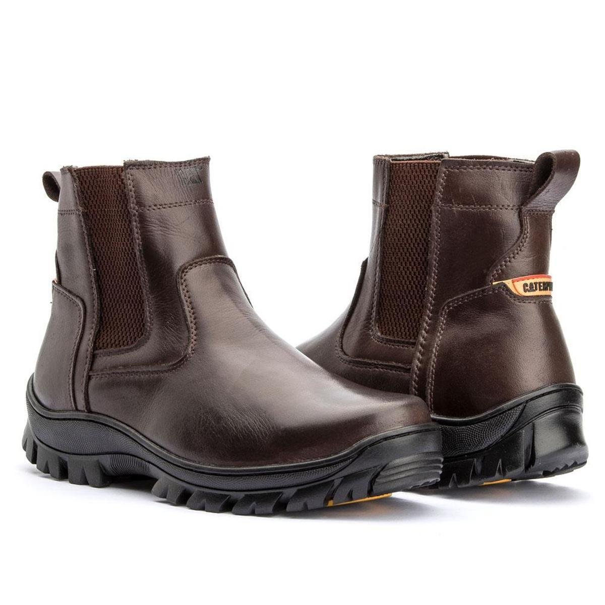 Botina Segurança Couro Nobuck Bico Pvc Fujiwara Ca 28105 FhbFujiwara