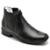 Botina Casual Conforto Couro Preto 1601 - Preto - 43 - Preto