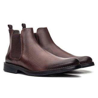 Botina Casual Masculino Tamar Np Romana Mahogany Samello
