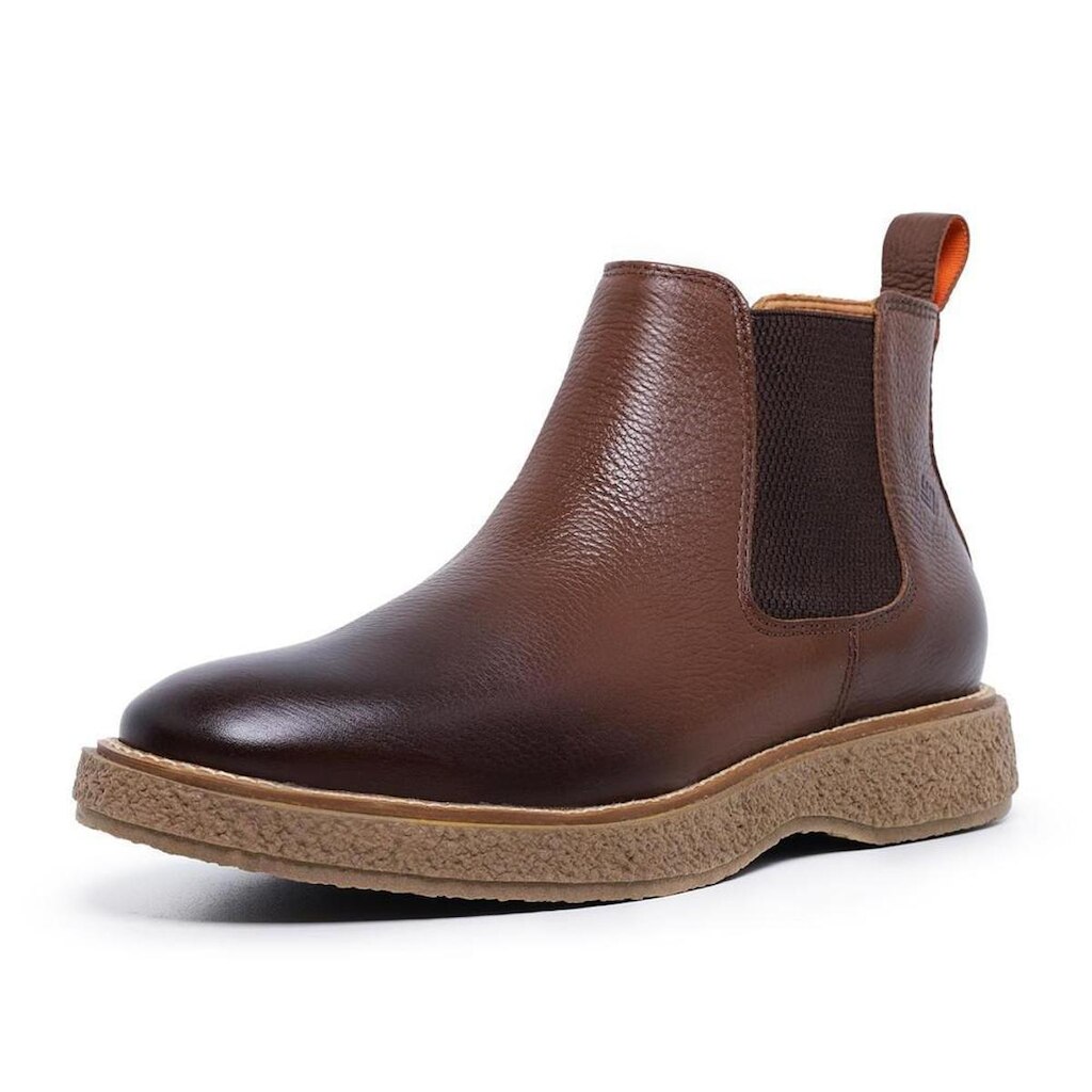 Botina Chelsea Masculina Couro Casual Conforto