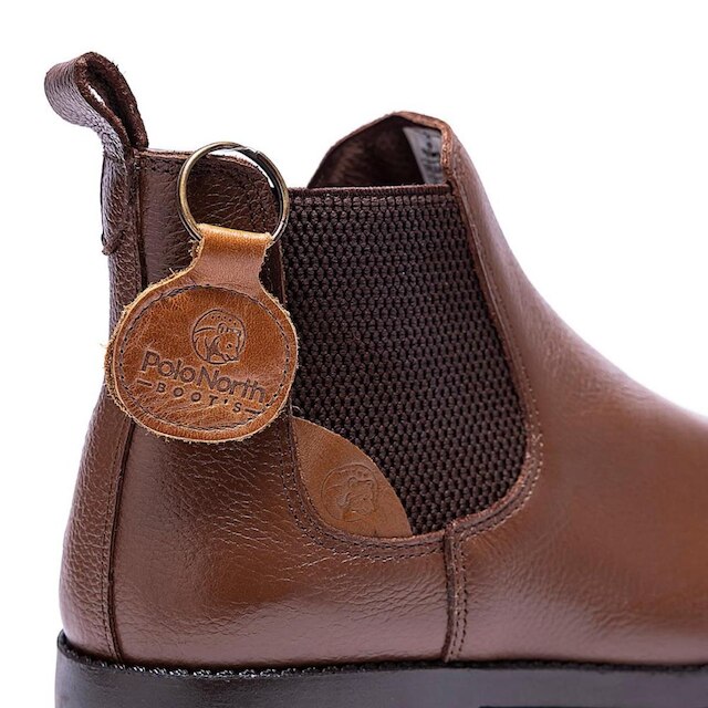 Botina Chelsea Masculina Couro Extra Macio Elástico Lateral