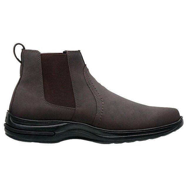 Botina Masculina Social Bota Macia e Confortável Couro Legitimo SLZ8013