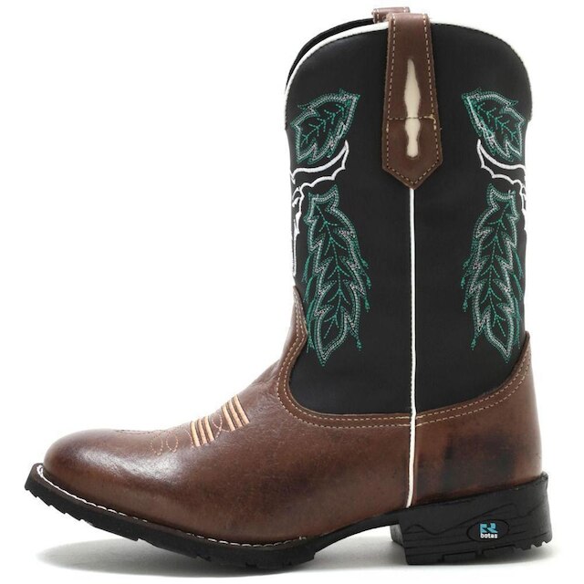 botina texana bota masculina country rodeio