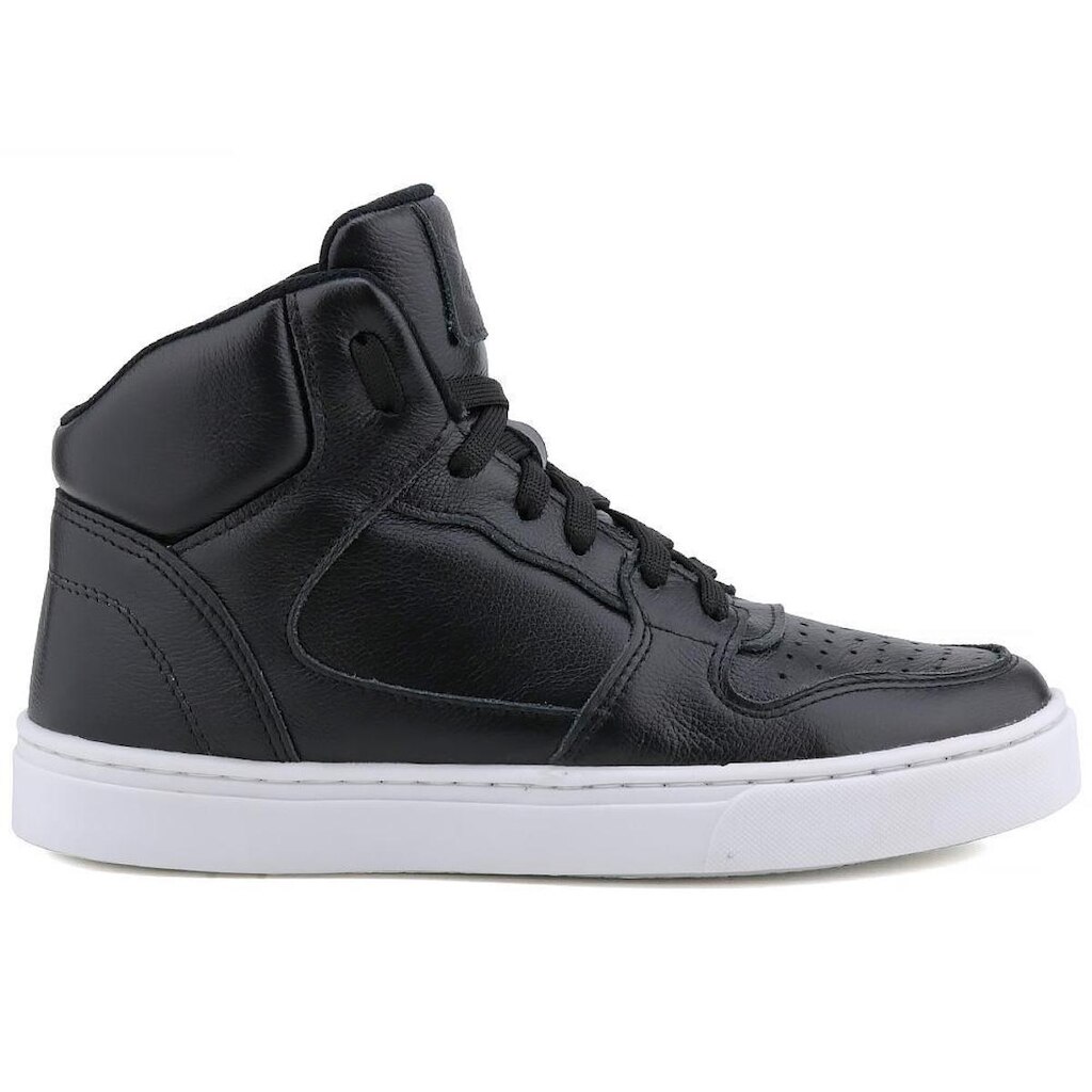 Botinha Feminina Bota Sneaker Casual Em Couro 3014