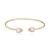 Bracelete Feminino Cristais Gota Opção Cores Semijoia Cor:Verde Turmalina - Rosa