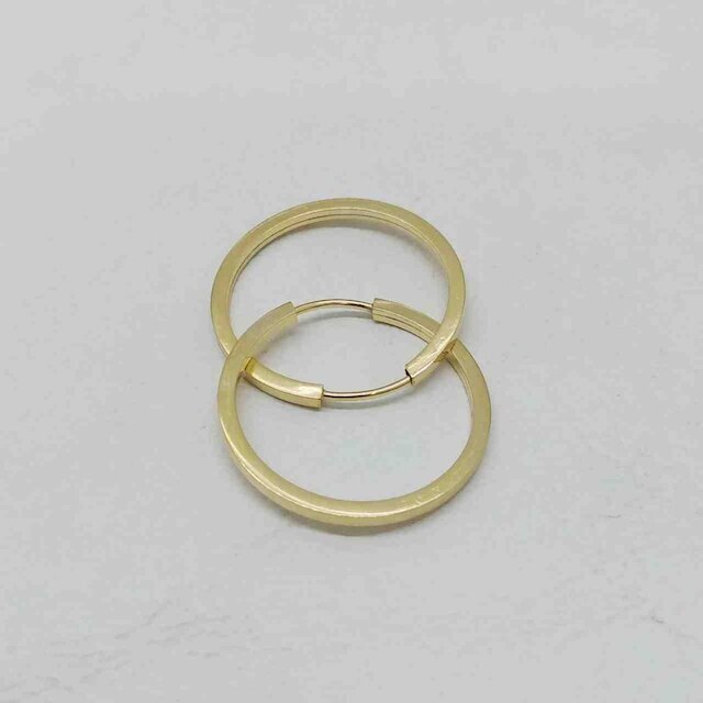 Brinco Argola 18 mm Ouro Dourado BRX0404