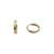 Brinco Argola Lisa 11 mm Ouro Dourado BRX0573 - Dourado