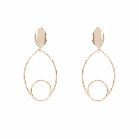 Brinco Bijoulux Folheado a Ouro 18K - Dourado