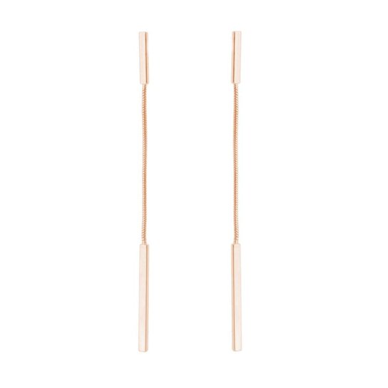 Brinco Carolina Alcaide Banhado a Ouro Fio - Rose Gold