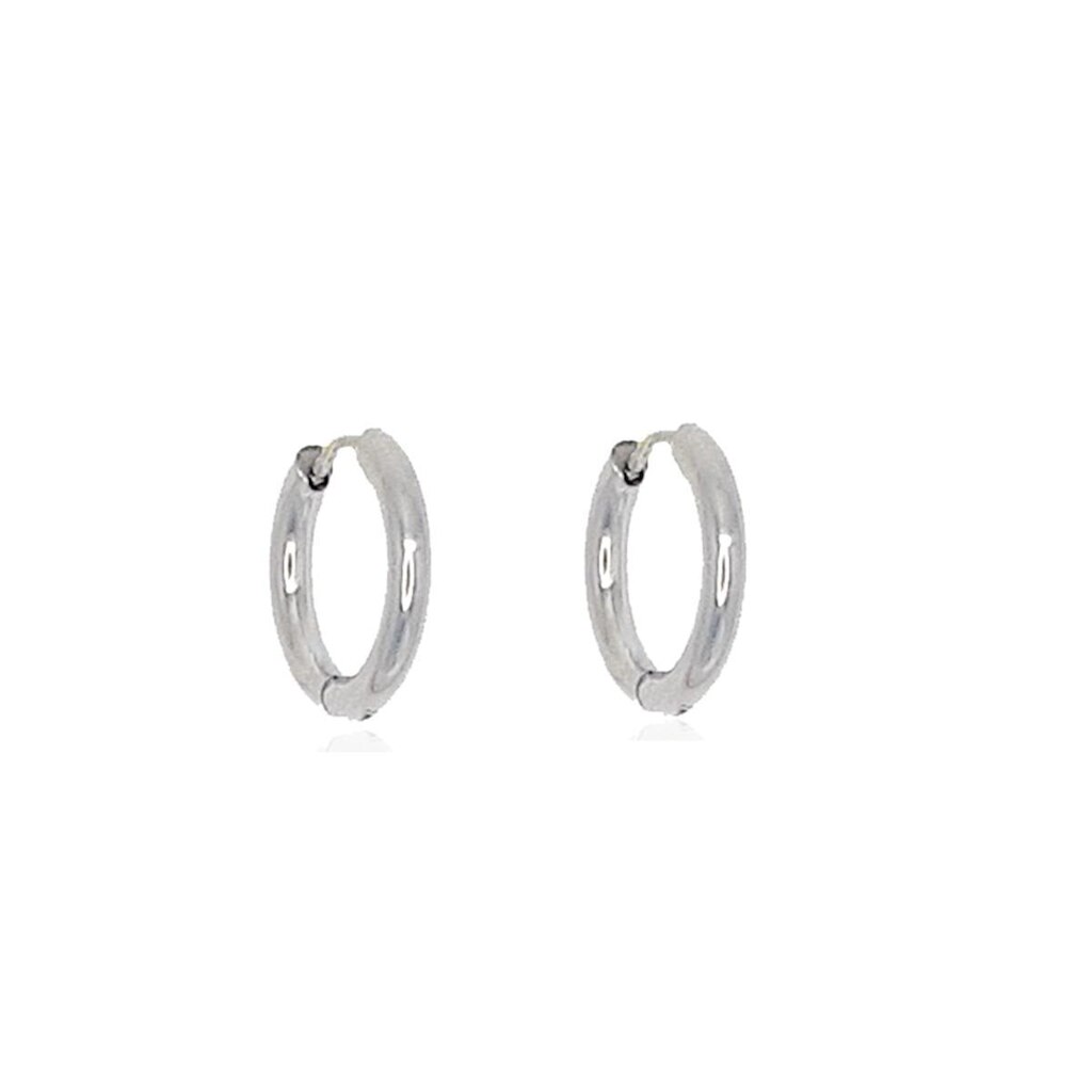 Brinco Masculino Argola Aço Grossa 12mm - Par
