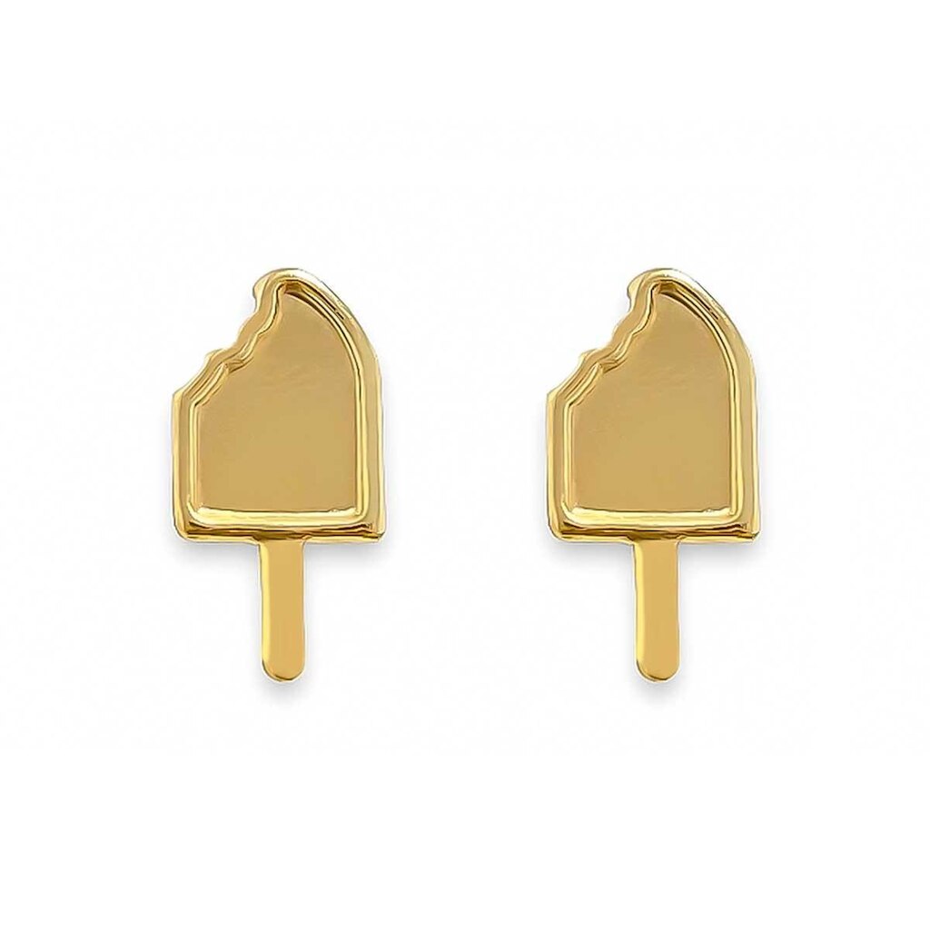 Brinco Sorvete Picolé Banhado a Ouro 18K