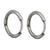 Brincos Argola Fina 10mm Masculino Feminino Articulada Pequeno 1 par - Prata