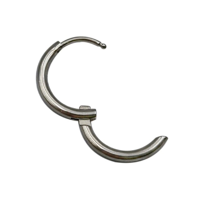 Brincos Argola Fina 10mm Masculino Feminino Articulada Pequeno 1 par