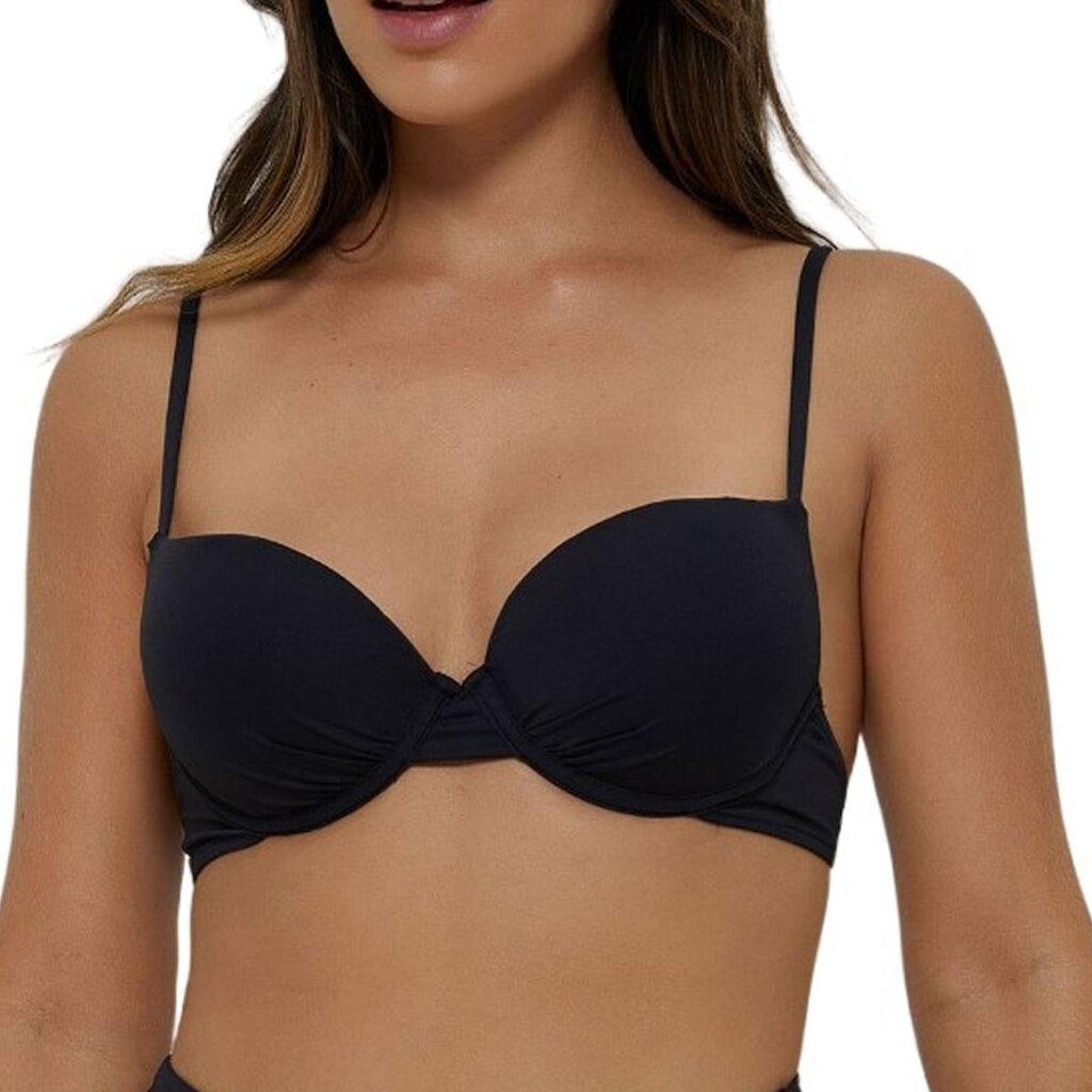 Busto Feminino New Beach Biquini Franzido Preto - 23381