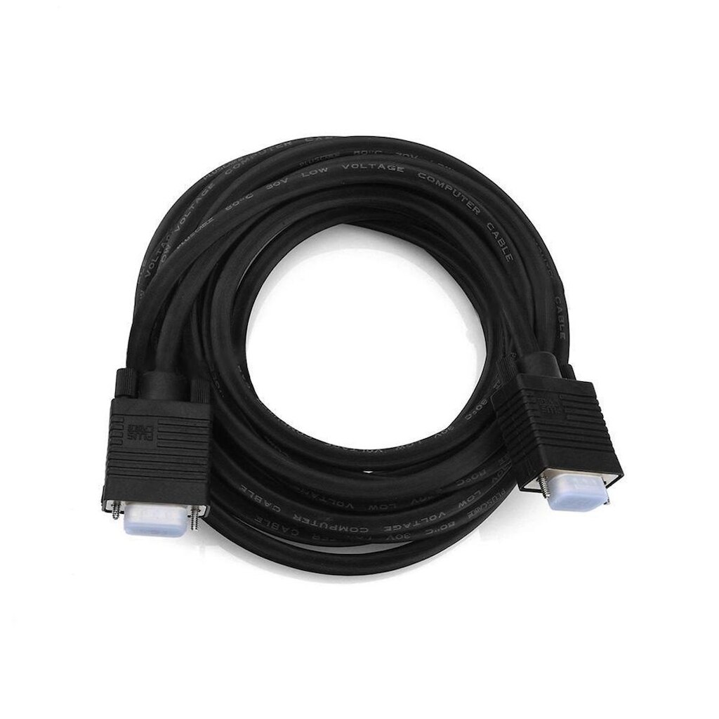 Cabo VGA SVGA PlusCable, 5 Metros, Preto - PC-MON5002