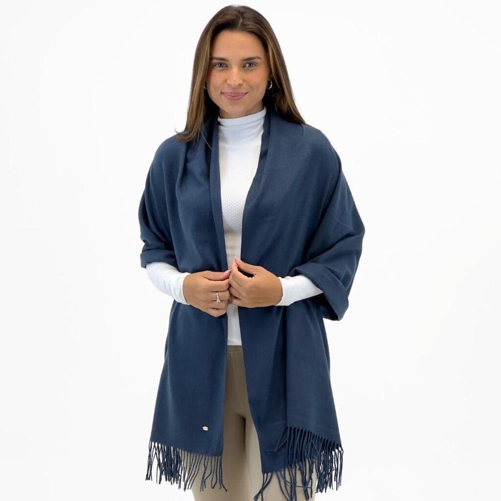 Cachecol Alpelo em Lã com Franjas Feminino
