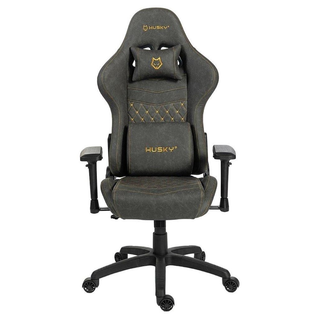 Cadeira Gamer Husky Tempest 4D, Até 145kg, Braços 4D, Almofadas, Reclinável 150º, PU
