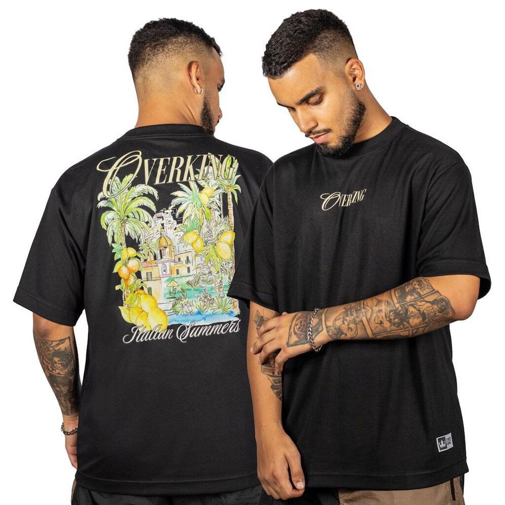 Caiseta Overking Oversized Italian Suer Preto