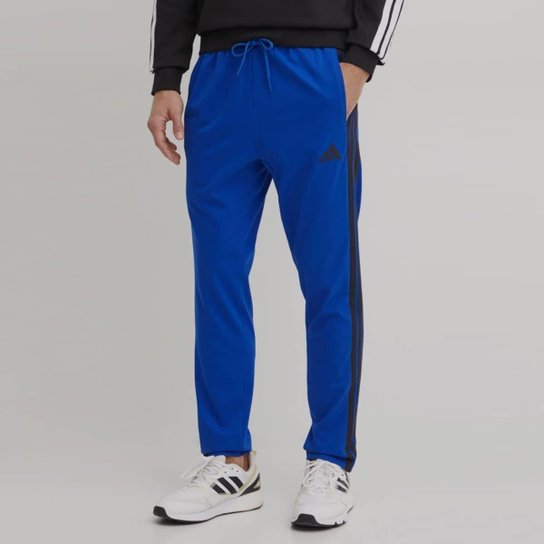 Calça Adidas Single Jersey 3S Azul