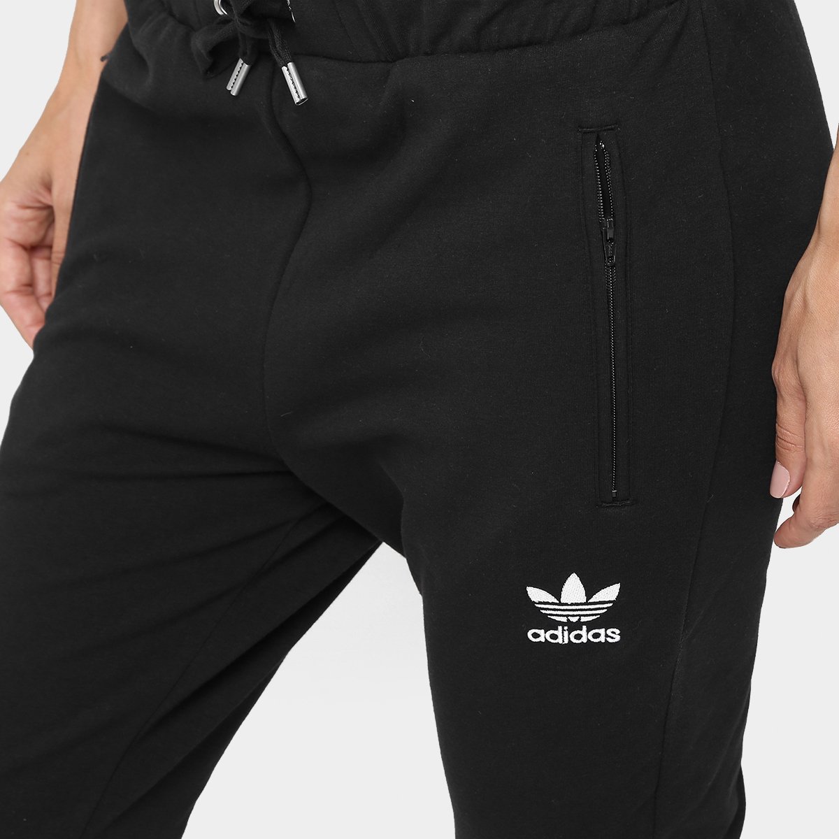 calça adidas originals open hem tp preta