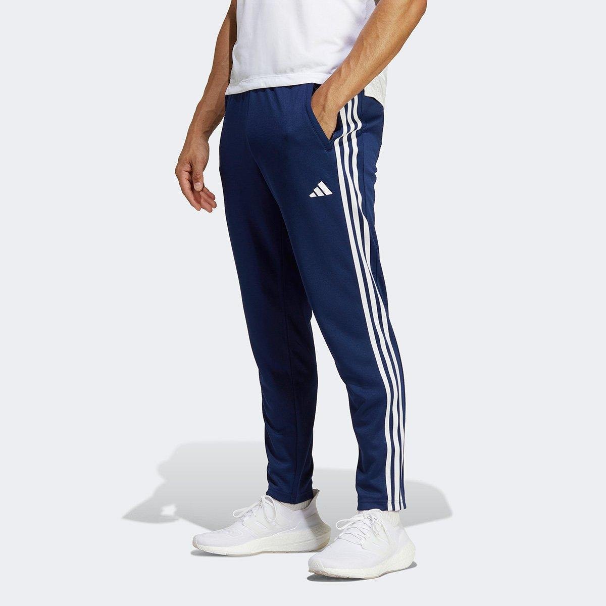 Calça Adidas Training Essentials 3 Listras Masculina Menor preço em Calça Adidas Training Essentials 3 Listras Masculina
