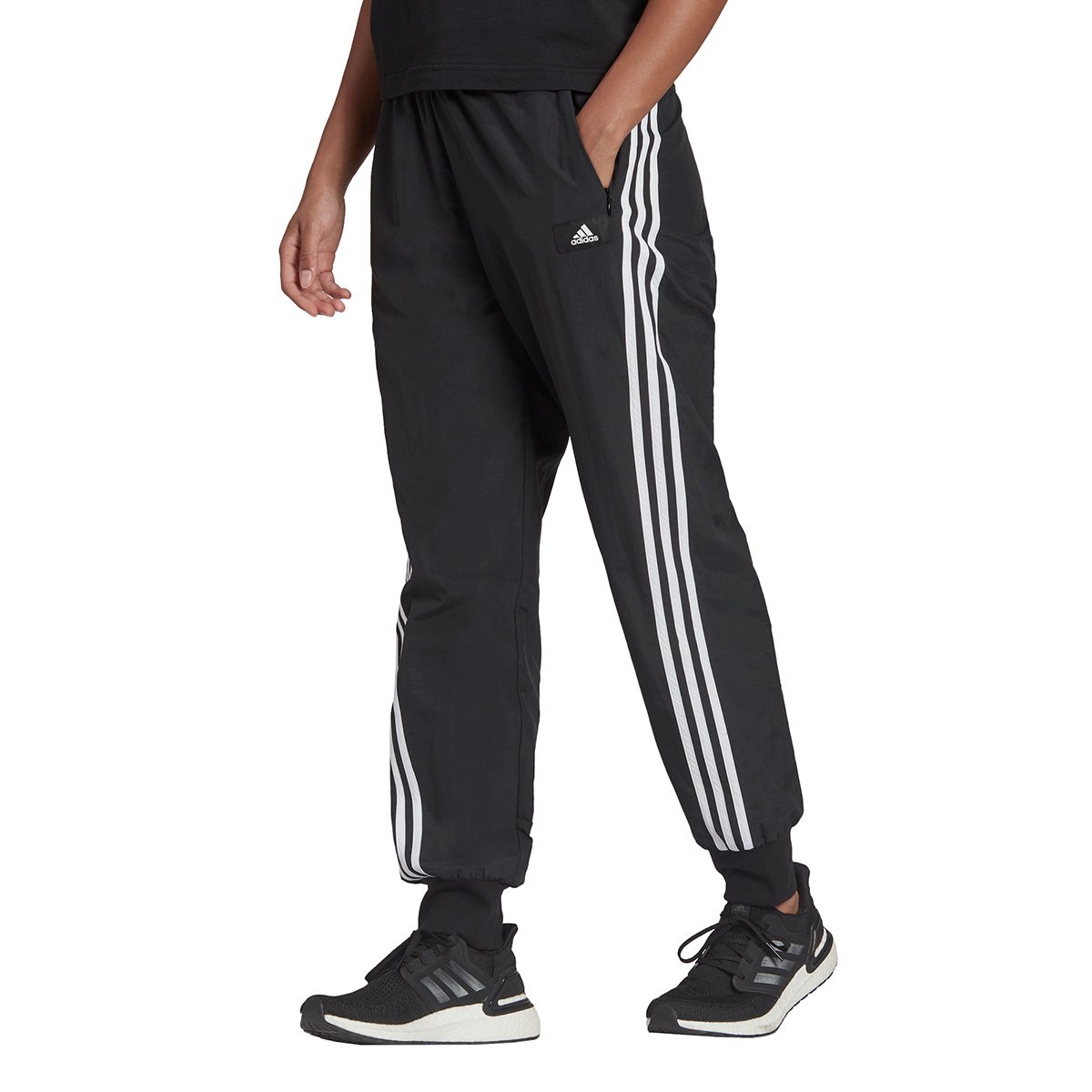 Calça Adidas Woven Feminina - Preto | Zattini