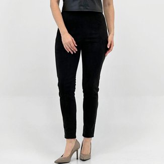 Calça Aishty Skinny em Suede Feminina