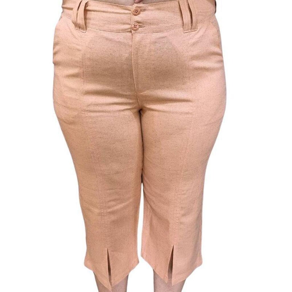 Calça Alfaiataria Feminina Pantacourt Linho G