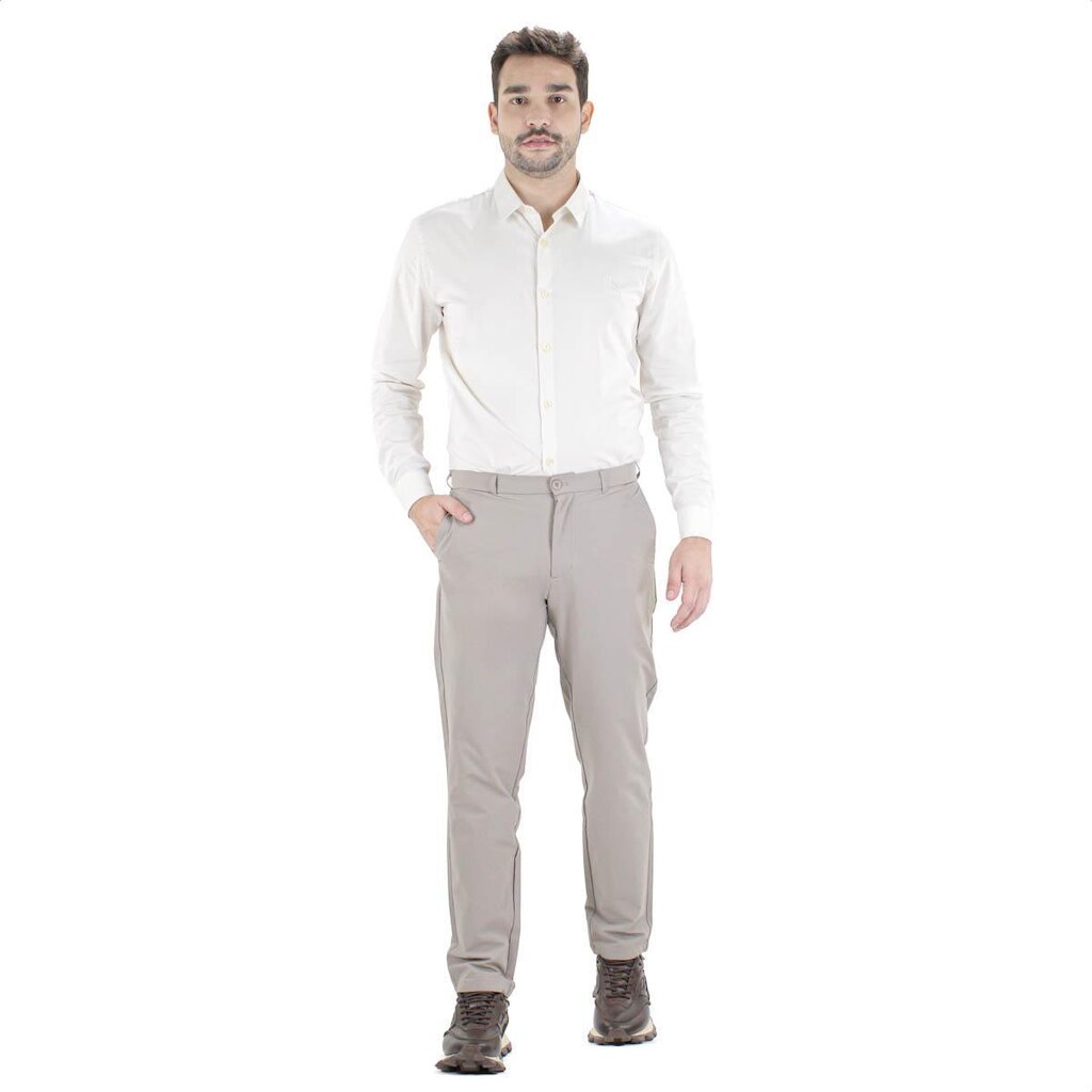 Calça Alfaiataria Reserva Niko Cinza - Masculino