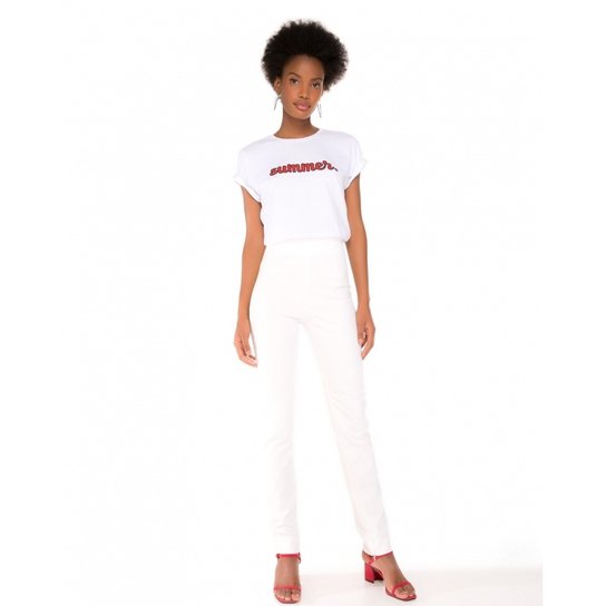 Calça Amaro Alta Wishlist Essential - Branco