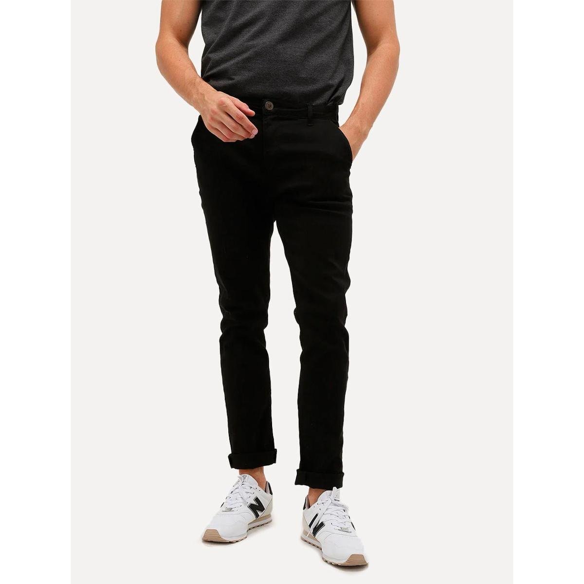 Calça Aramis Masculina Chino Color Basica Preta Menor preço em Calça Aramis Masculina Chino Color Basica Preta