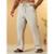 Calça Baggy Alfaiataria Linho Masculina Folgada Casual Balão - Bege