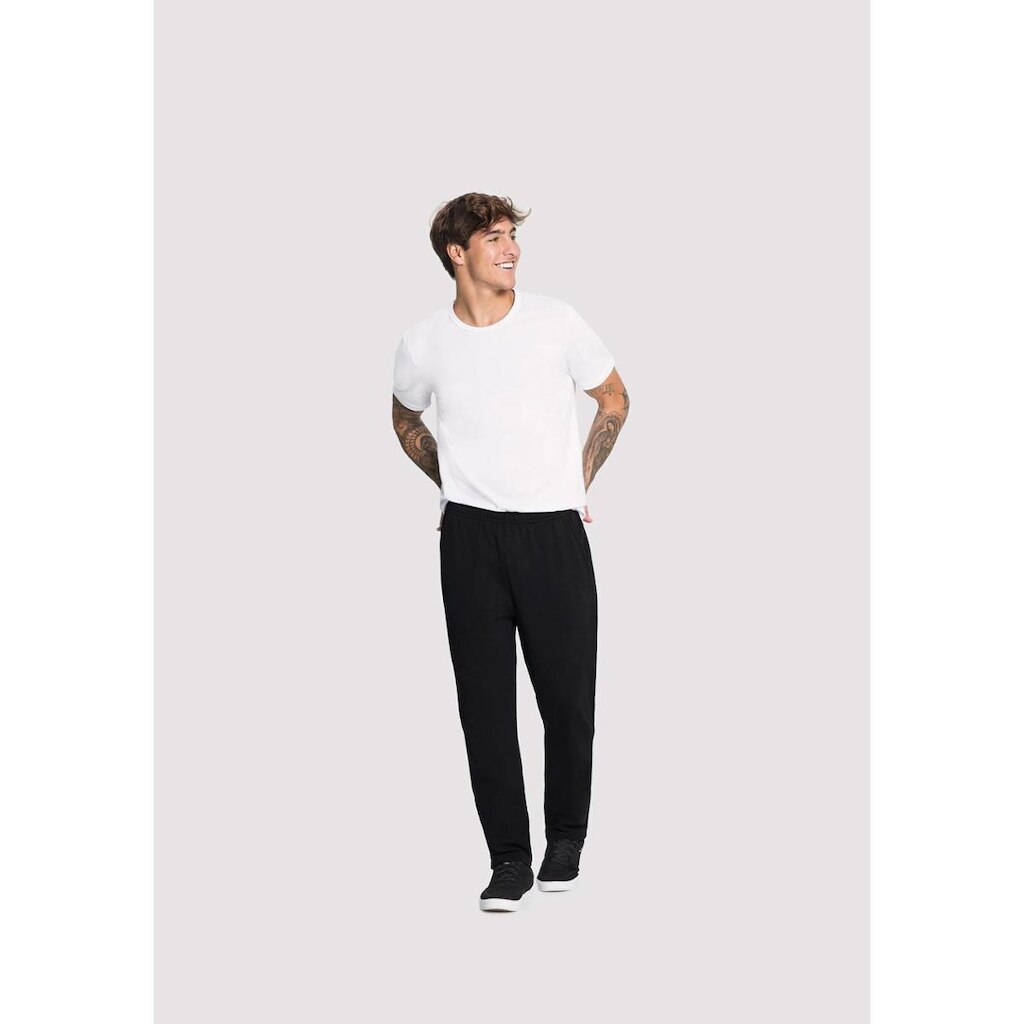 Calça Básica em Moletom com Bolso