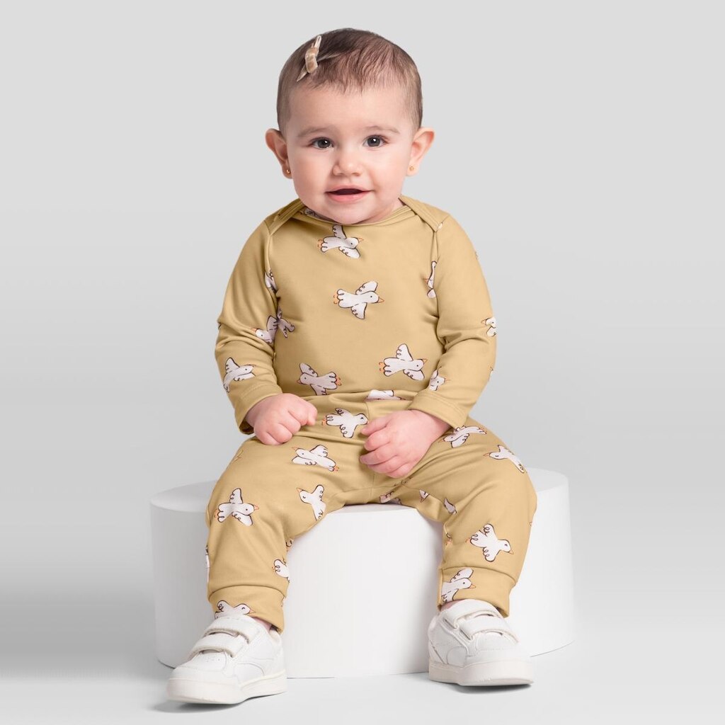 Calça bebê unissex térmico pesado Brandili Baby
