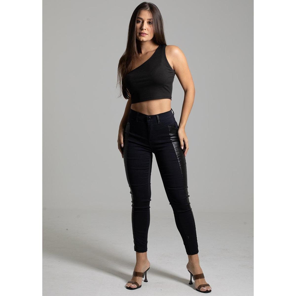 Calça Bengaline Sawary Cingarrete - Preto Menor preço em Calça Bengaline Sawary Cingarrete - Preto