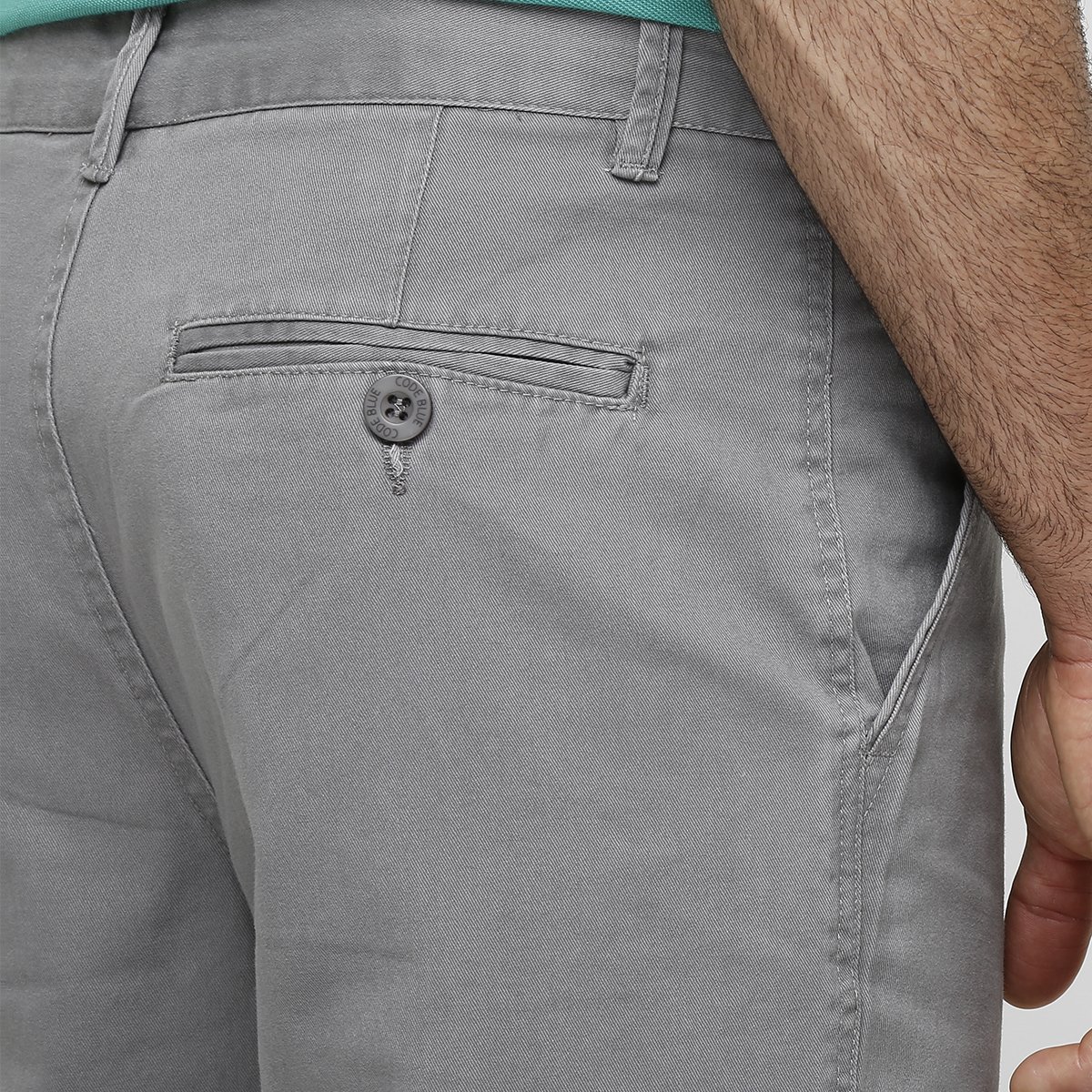 calça de sarja masculina tradicional