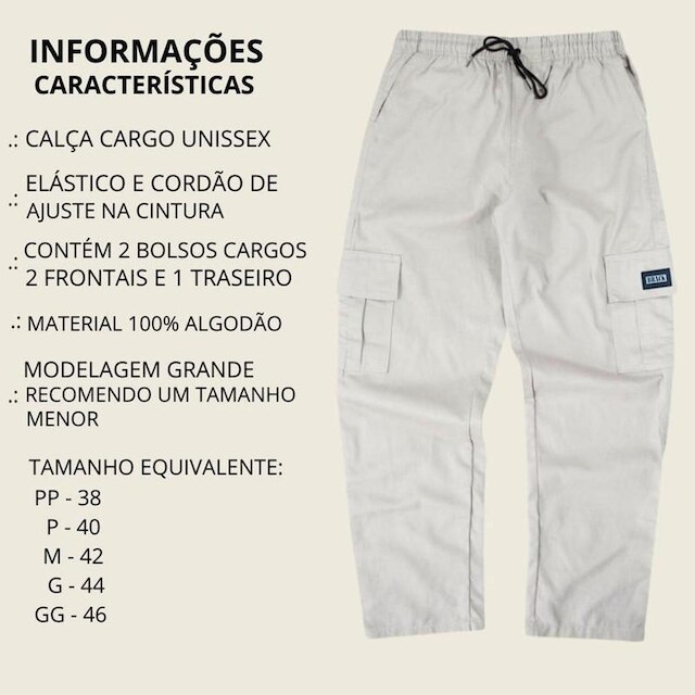 Calça Brack Cargo Baggy Marrom