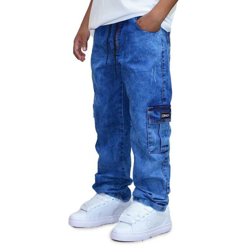 Calça Brack Infantil Cargo Action Jeans