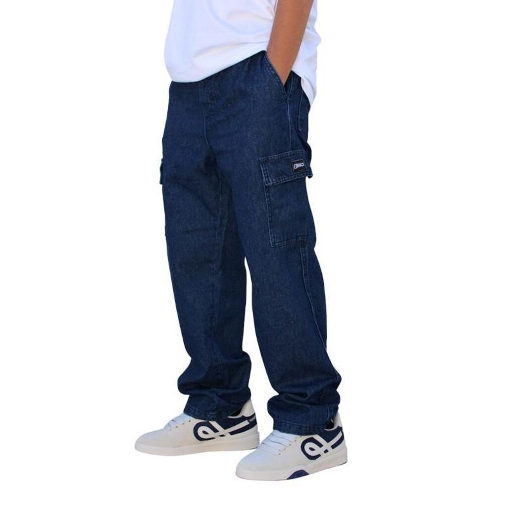 Calça Brack Infantil Cargo Baggy Jeans Unissex