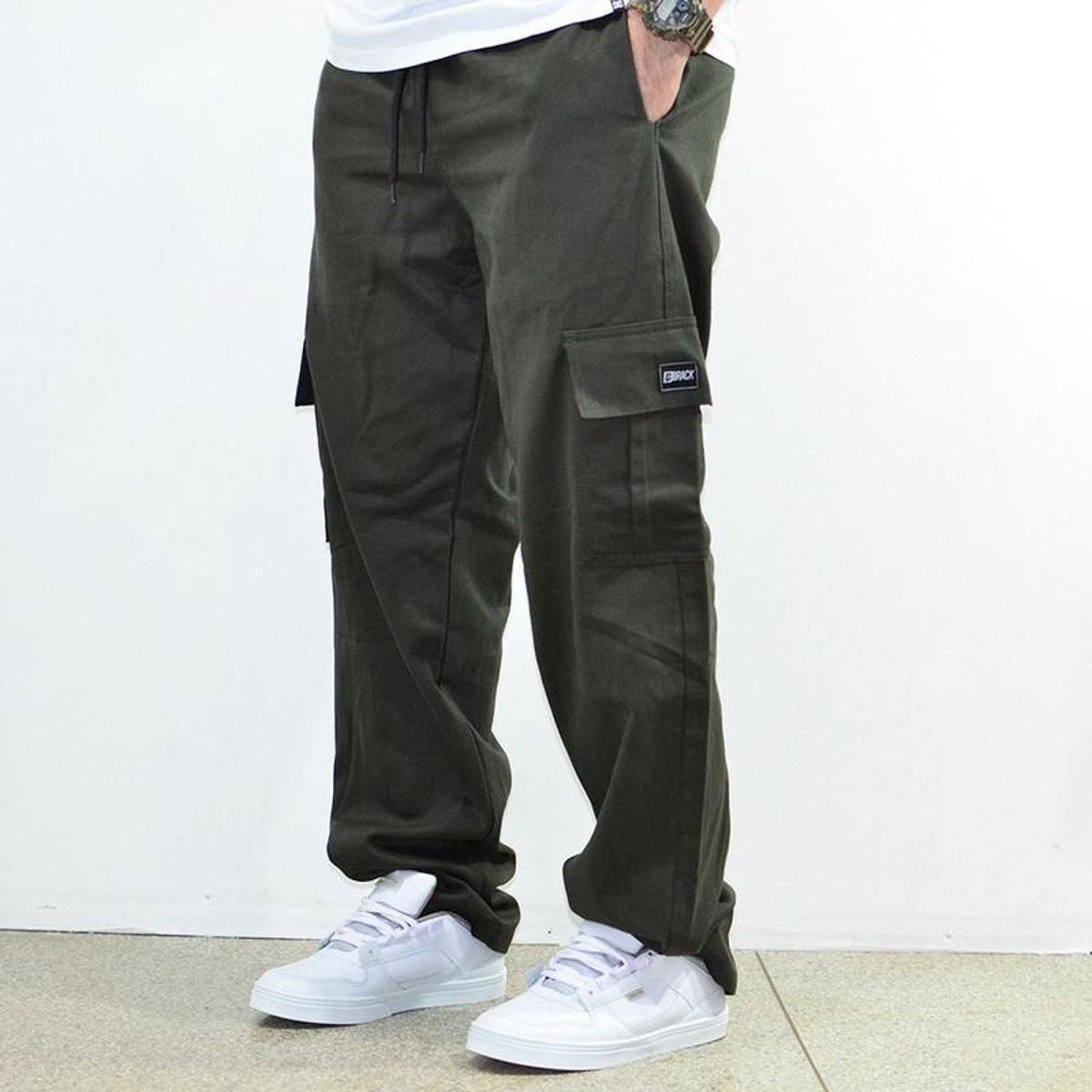 Calça Brack Regular Cargo Action Verde Militar Menor preço em Calça Brack Regular Cargo Action Verde Militar