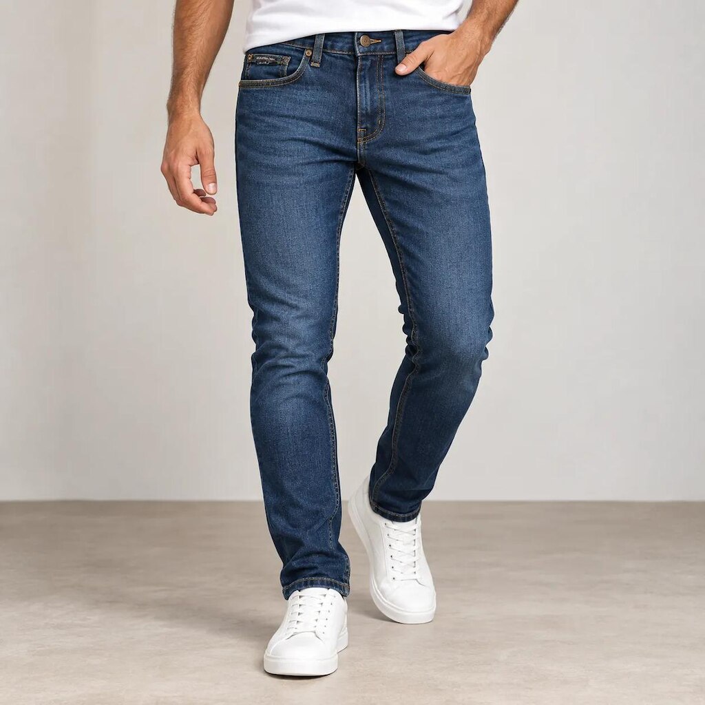 Calça Calvin Klein Jeans Skinny Marinho