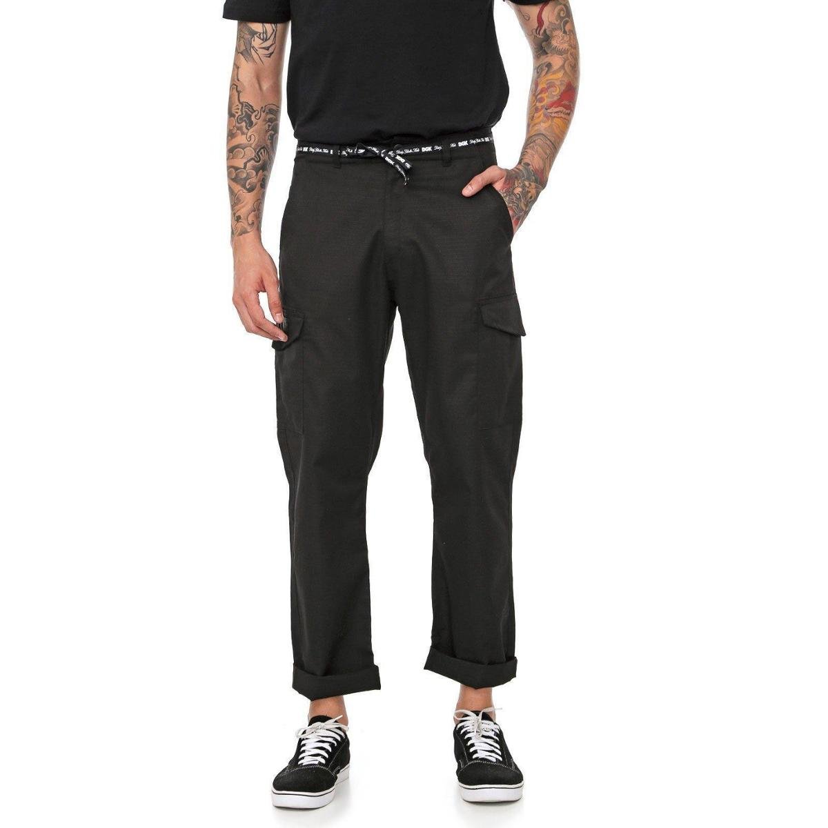 Calça Cargo DGK Masculina - Preto Menor preço em Calça Cargo DGK Masculina - Preto