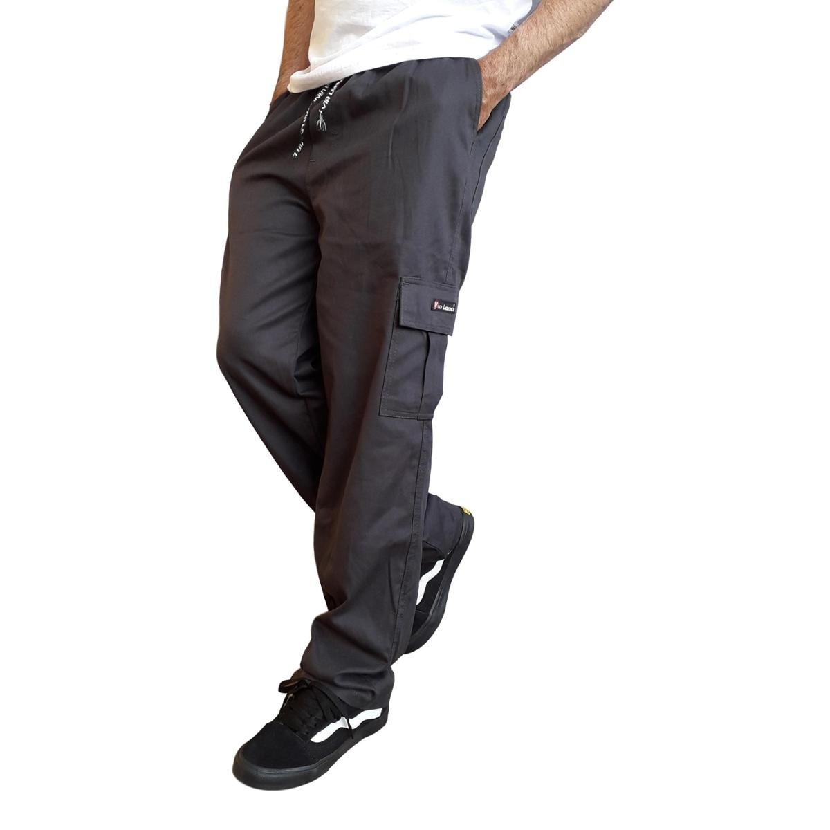 Calça Cargo Masculina 6 Bolsos Skate Militar - Cinza é ruim? Calça Cargo Masculina 6 Bolsos Skate Militar - Cinza é boa?