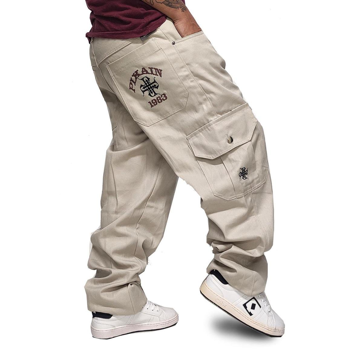 Calça Cargo Pixain Hip Hop Wear Areia PIX-091 | Zattini