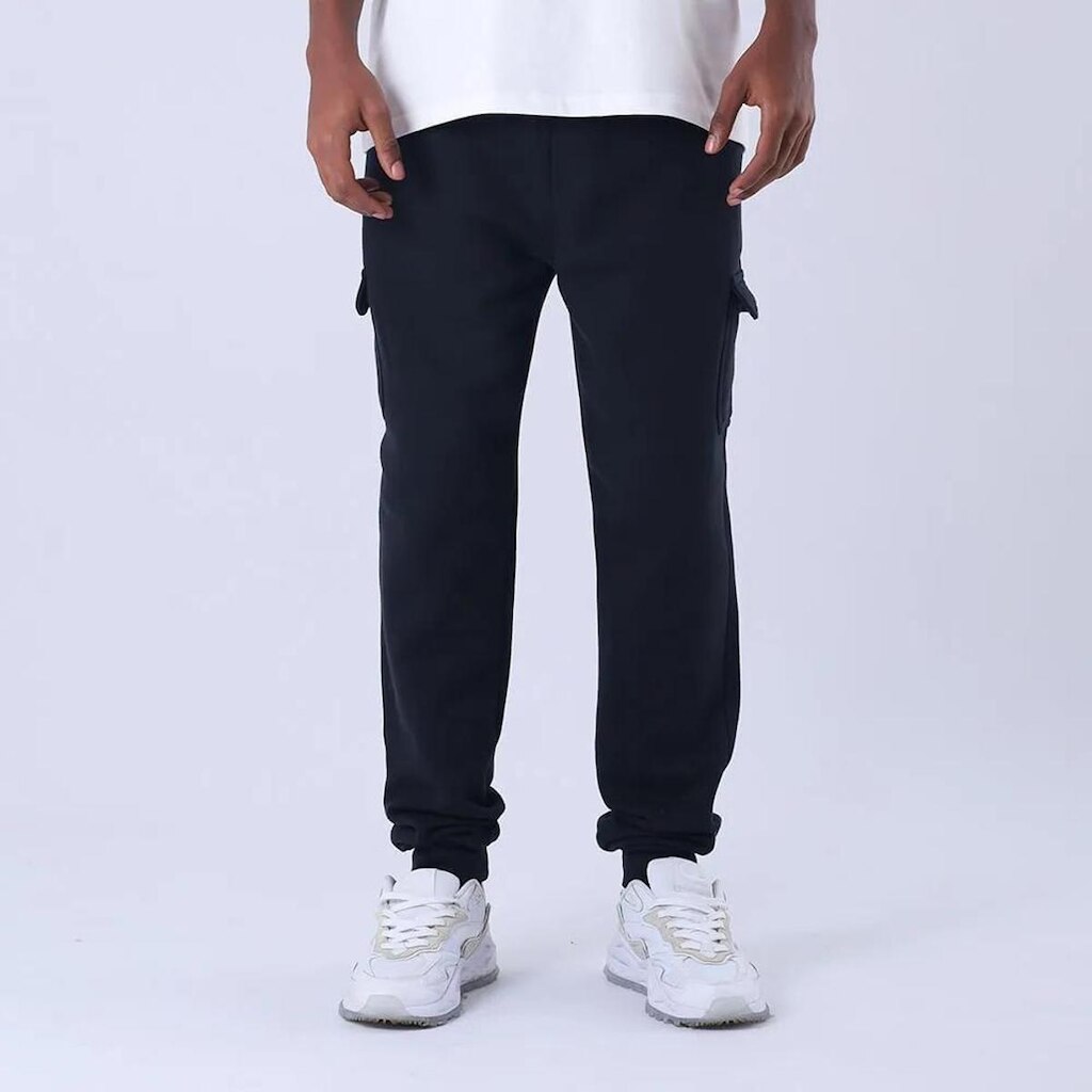 CALÇA CHAMPION MOLETOM CARGO BLACK