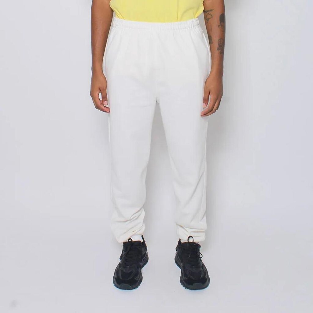 CALÇA CHAMPION MOLETOM CLOSE BOTTON WHITE
