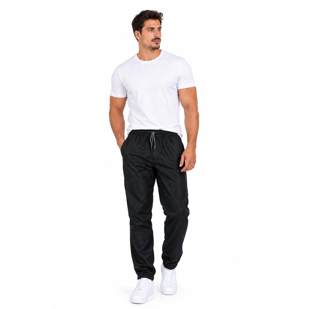 Calça Chimpa Masculina Com Bolsos e Elástico Na Cintura