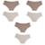 Calça Clássica Algodão Del Rio Kit C/6 Ref.50368 - Creme+Marrom