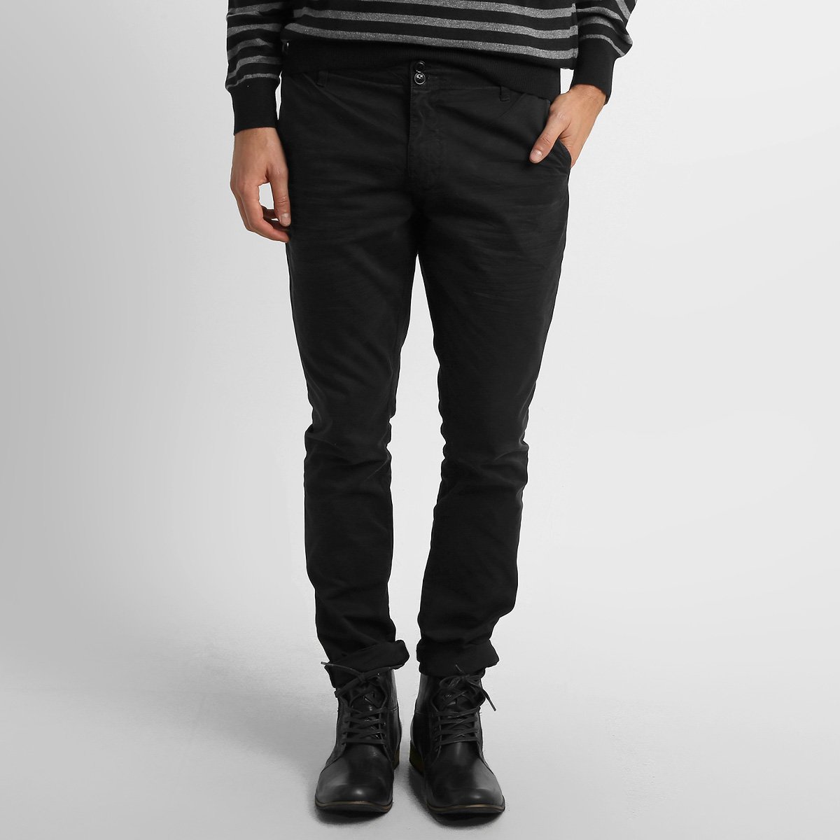 calça de alfaiataria masculina slim fit